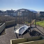 Lappset Oasis Swing with ramp for wheelchair access