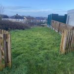 Before image of unused grass area at South Wales school