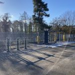 Lappset Uranium climbing frame with rope nets and climbing wall